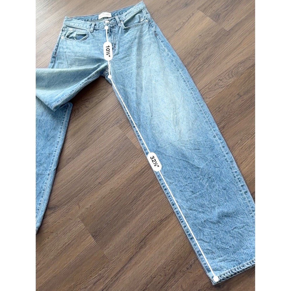 SLVRLAKE Light Blue Flared Wide Leg Jeans - Picture 6 of 7